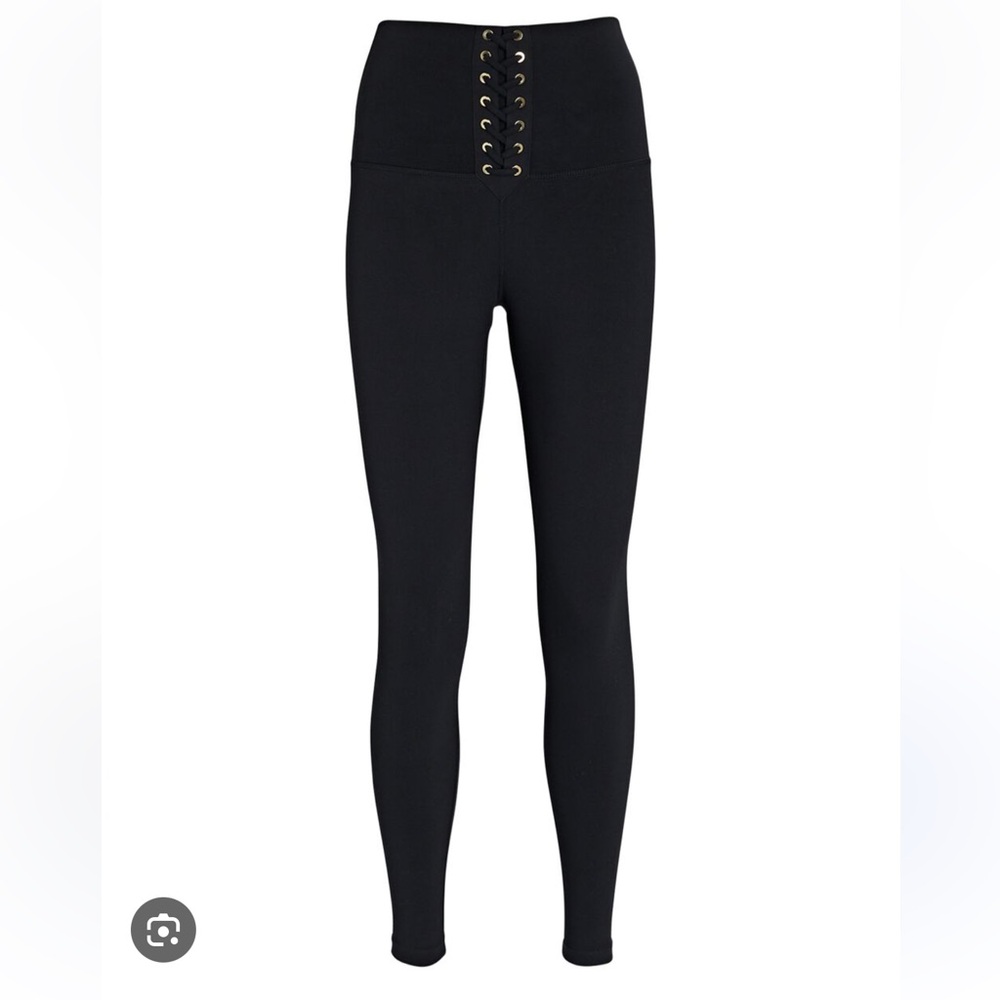 NWOT - WeWoreWhat Lace-Up Leggings in Jet Black